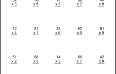 Multiplication Worksheets: (2-Digit1-Digit Math Drills) – Free with Multiplication Worksheets For 2&amp;#039;s