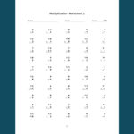 Multiplication Worksheets: 25 Printable Practice Sheets With Inside Math Drills Multiplication Facts 144