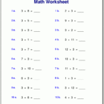 Multiplication Worksheets For Grade 3 For 3rd Grade Math Multiplication Worksheets