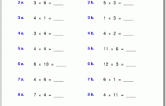 Multiplication Worksheets For Grade 3 intended for 3 And 4 Multiplication Worksheets