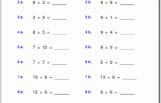 Multiplication Worksheets For Grade 3 with regard to Multiplication 9'S Worksheet