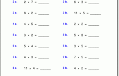 Multiplication Worksheets For Grade 3 within Multiplication By 2 And 3 Worksheets