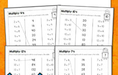 Multiplication Worksheets: Numbers 1 Through 12 - Mamas Learning for Multiplication Facts 1-12 Worksheets