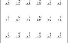 Multiplication Worksheets: (One-Digit Math Drills) – Free in Free Printable Multiplication Facts Worksheets