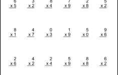 Multiplication Worksheets: (One-Digit Math Drills) – Free intended for Multiplication Worksheets 0 and 1