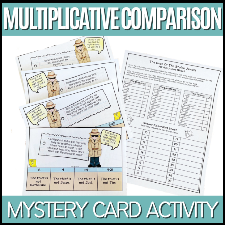 Multiplication as Comparison Worksheets Multiplication as Comparison Worksheets