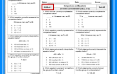 Multiplicative Comparison Worksheets Grade 4 - Expertuition inside Multiplicative Comparison Worksheets Grade 4