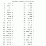 Multiply And Divide Negative Numbers Pertaining To Positive And Negative Integer Multiplication And Division Worksheet