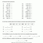Multiply And Divide Negative Numbers Within Integer Multiplication And Division Worksheet