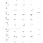 Multiply And Divide Radicals 1 Multiple Choice. Simplify In Multiplication And Division Of Radicals Worksheet