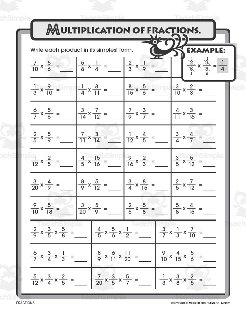 Multiply And Divide Rational Numbers 1 (Ccss 7.Ns.a.2C): Supplemental Worksheets For The Common Core for Multiplication And Division Of Rational Numbers Worksheet