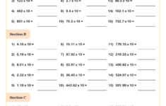 Multiply And Divide Whole Numbers And Decimalsten (A) | Pdf in Whole Number and Decimal Multiplication Worksheets