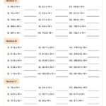 Multiply And Divide Whole Numbers And Decimalsten (A) | Pdf Within Multiplication Of Whole Numbers And Decimals Worksheet
