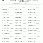 Multiply And Divide10 100 Intended For Math Multiplication And Division Worksheets