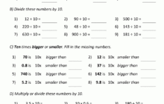 Multiply And Divide10 100 intended for Multiplication With Decimals And Whole Numbers Worksheets
