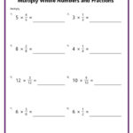 Multiply Fractions With Whole Numbers Throughout Fraction Division And Multiplication Worksheets