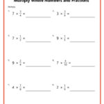 Multiply Fractions With Whole Numbers Throughout Whole Number Multiplication Worksheets