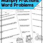 Multiply Fractions Word Problems Inside Fraction Multiplication Word Problems Worksheet
