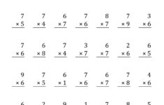 Multiplying (1 To 9)6 And 7 (36 Questions) (A) intended for Multiplication Worksheets by 6