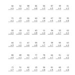 Multiplying 2 Digit1 Digit Numbers (A) Inside Two Digit By One Digit Multiplication Worksheet