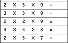 Multiplying 3 Numbers – Three Worksheets / Free Printable for Three Digit By One Digit Multiplication Worksheets