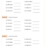 Multiplying And Dividing Decimals Worksheet | 5Th Grade Pdf With Multiplication And Division Of Decimals Worksheet