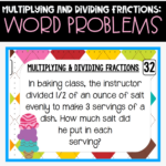 Multiplying And Dividing Fractions: Word Problem Practice   Fun In With Regard To Multiplication Fraction Word Problems Worksheet