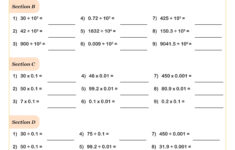 Multiplying And Dividingpowers Of Ten (A) Worksheet | Pdf for Multiplication And Division Of Exponents Worksheet