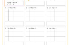 Multiplying Binomials Using The Grid Method Worksheet | 7Th Grade with regard to Grid Method Multiplication Worksheet