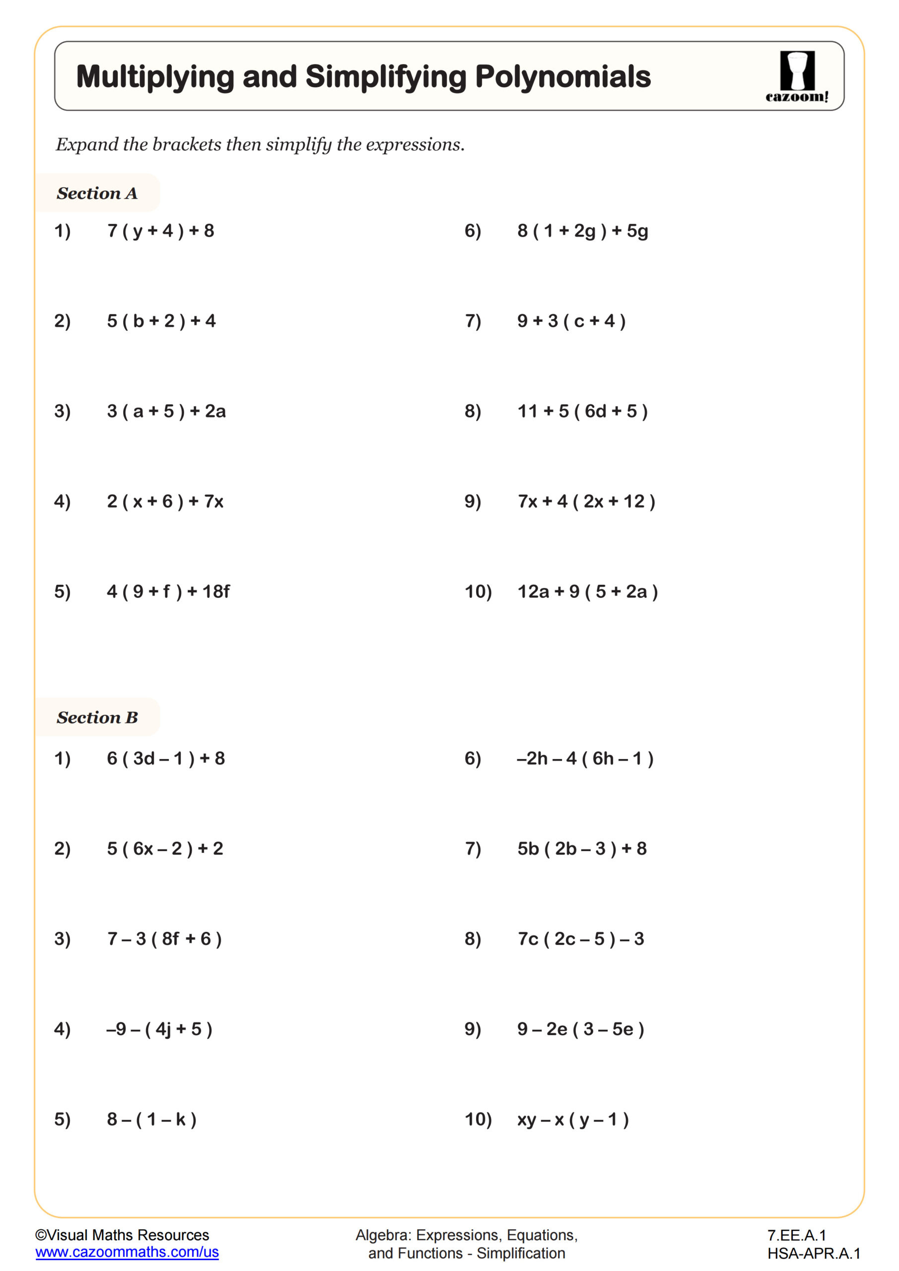 Multiplying Binomials Worksheet | Pdf Printable Algebra Worksheet for Multiplication of Binomials Worksheet