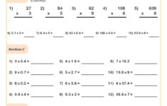 Multiplying Decimals (A) Worksheet | Cazoom Maths Worksheets regarding Whole Number And Decimal Multiplication Worksheets