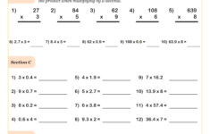 Multiplying Decimals Worksheet | Pdf Printable Number &amp; Operations for Multiplication Worksheets with Decimals