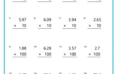 Multiplying Decimals Worksheets for Multiplication With Decimals Worksheets