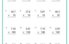 Multiplying Decimals Worksheets pertaining to Multiplication With Decimals And Whole Numbers Worksheets