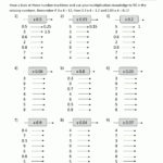 Multiplying Decimalswhole Numbers For Multiplication Of Whole Numbers Worksheets