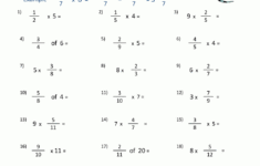 Multiplying Fractions Worksheet intended for Double Digit Fraction Multiplication Worksheet