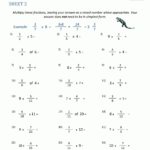 Multiplying Fractions Worksheet Intended For Multiplication With Fractions Worksheets