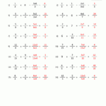 Multiplying Fractions Worksheet Pertaining To Fraction Multiplication Worksheets With Answers