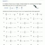 Multiplying Fractions Worksheet Throughout Fraction And Whole Number Multiplication Worksheet