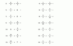 Multiplying Fractions Worksheet within Free Fraction Multiplication Worksheets
