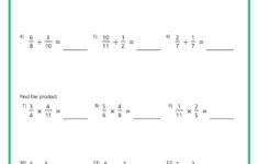 Multiplying Fractions Worksheets inside Fraction Multiplication and Division Worksheet
