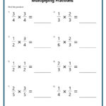 Multiplying Fractions Worksheets Intended For Multiplication Fractions Worksheets With Answers