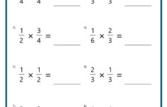Multiplying Fractions Worksheets intended for Multiplication Fractions Worksheets With Answers