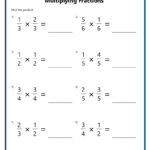Multiplying Fractions Worksheets Intended For Worksheet On Multiplication Of Fractions