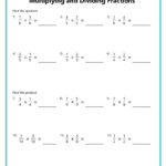 Multiplying Fractions Worksheets Pertaining To Multiplication Division Fractions Worksheets