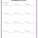 Multiplying Fractions Worksheets Regarding Worksheet For Grade 5 Cross Multiplication