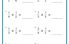 Multiplying Fractions Worksheets with regard to Double Digit Fraction Multiplication Worksheet 5th