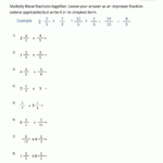 Multiplying Mixed Fractions Intended For Multiplication Of Fractions And Mixed Numbers Worksheets