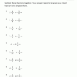 Multiplying Mixed Fractions Pertaining To Mixed Fraction Multiplication And Division Worksheet