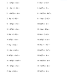 Multiplying Monomials Worksheets With Regard To Multiplication Of Monomials Worksheet